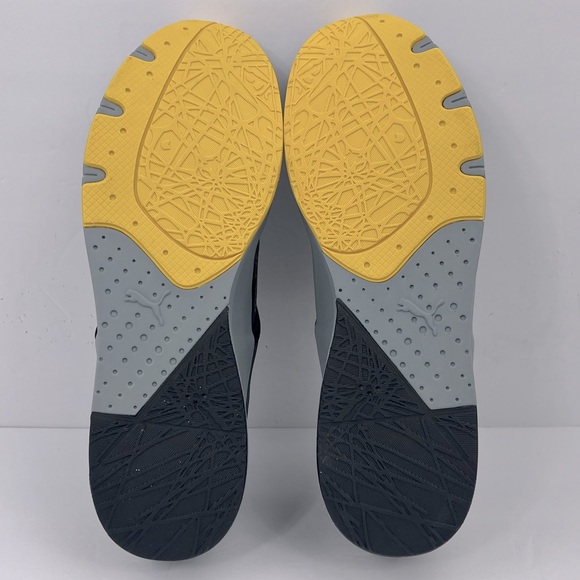 PUMA HAAST DIP DYE MENS TENNIS SHOES, SNEAKERS, BLACK YELLOW & GREY, SIZE 11 - Picture 12 of 16